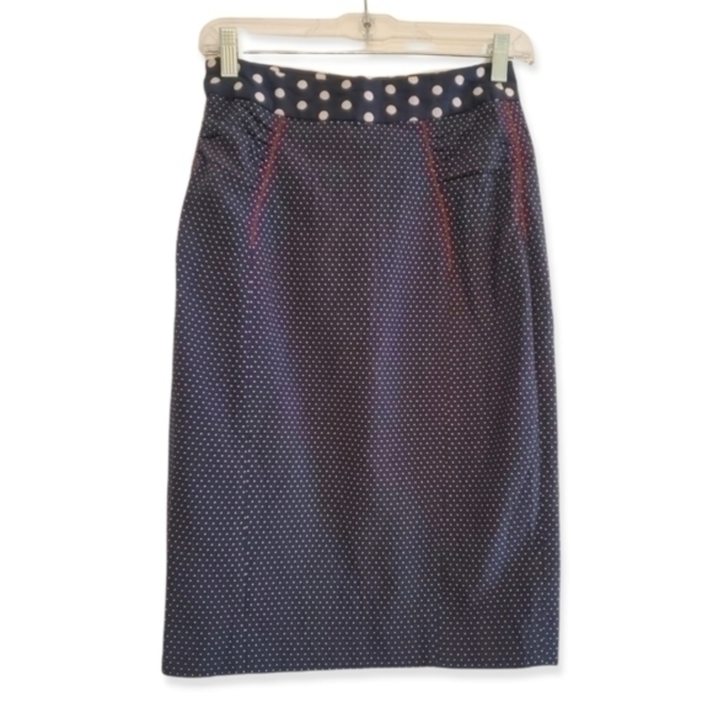 Anthropologie Yoana Baraschi Polka Dot Pencil Skirt